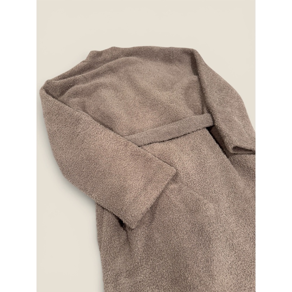 Barefoot Dreams CozyChic Robe Taupe Brown XXS/XS Plush Loungewear Wrap Cozy - Picture 5 of 5